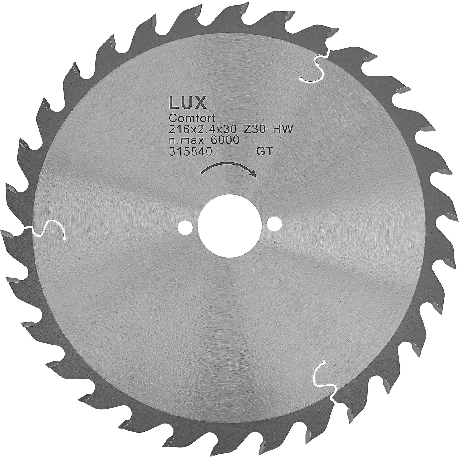LUX HM-Kappsägeblatt Holz Ø 216 mm 30 Zähne LUX HM-Kappsägeblatt Holz Ø 216 mm 30 Zähne von LUX-TOOLS