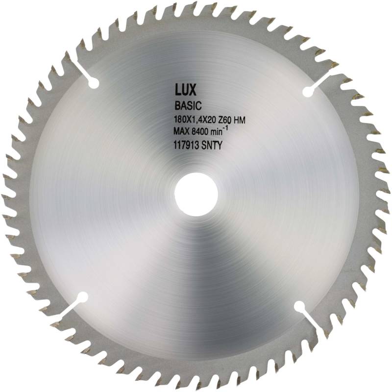 LUX HM-Kreissägeblatt Holz Ø 185 mm 60 Zähne von LUX-TOOLS