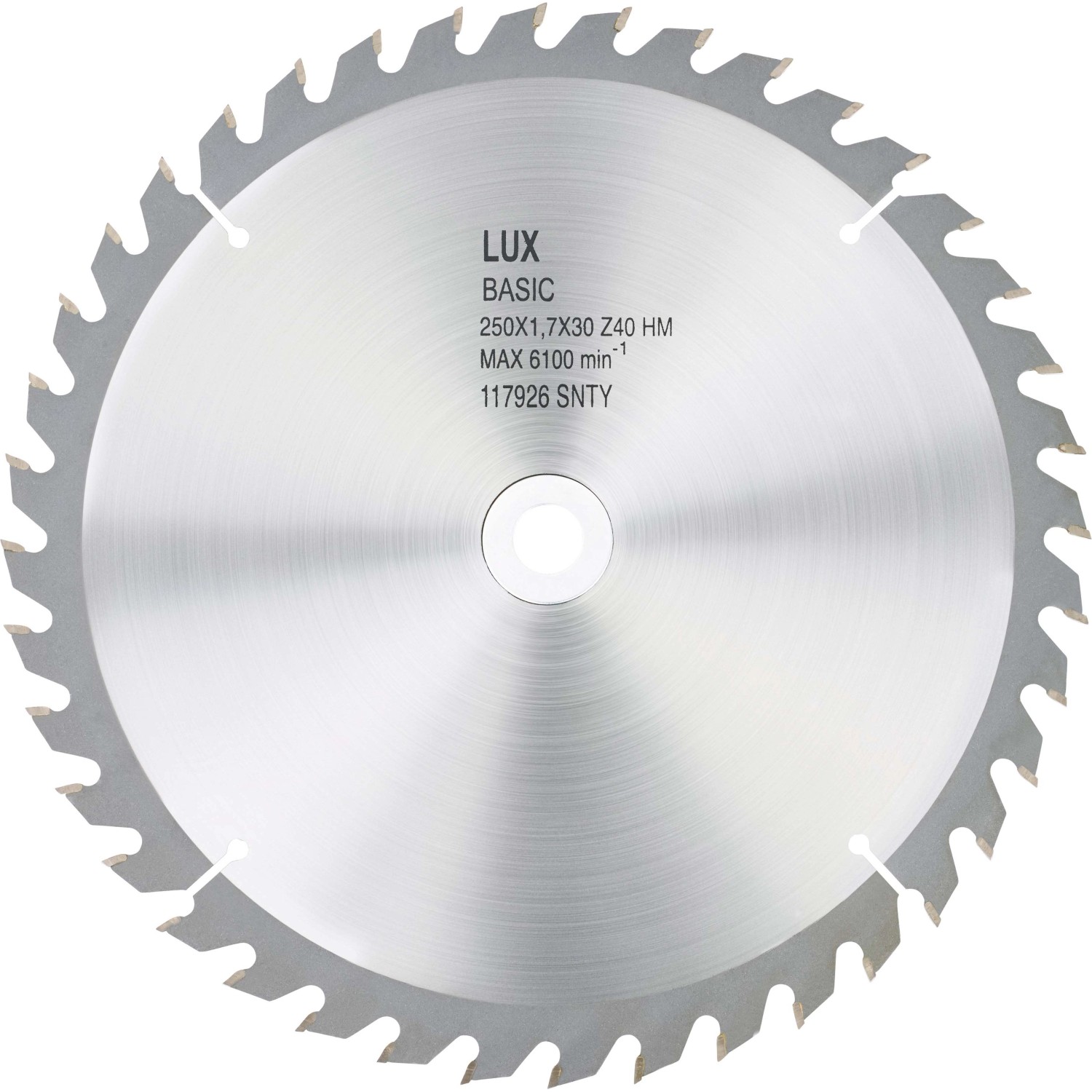 LUX HM-Kreissägeblatt Holz Ø 250 mm 40 Zähne von LUX-TOOLS