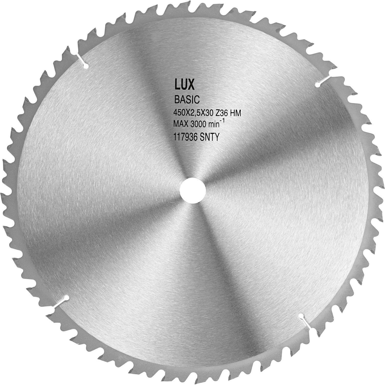 LUX HM-Kreissägeblatt Holz Ø 450 mm 36 Zähne von LUX-TOOLS
