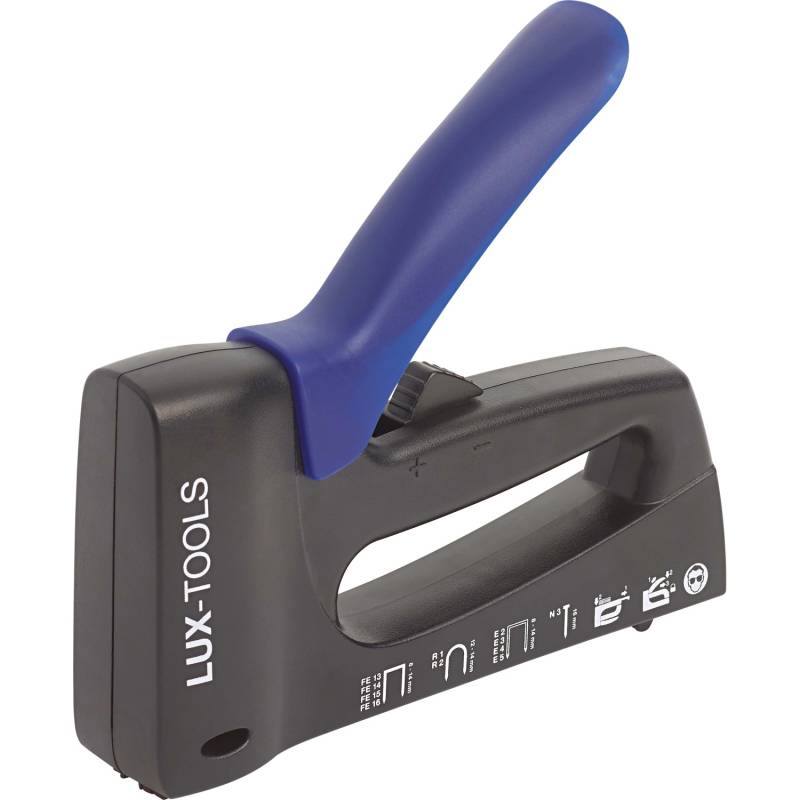 LUX-TOOLS Handtacker für Feindrahtklammern 8 mm - 14 mm von LUX-TOOLS