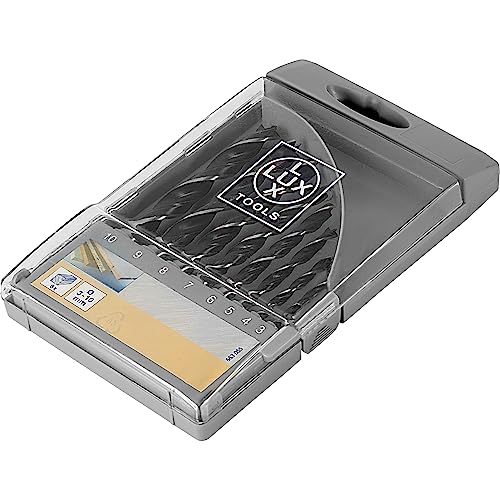 LUX Holzspiralbohrer-Set 8-teilig Ø 3 mm - 10 mm | Spiralbohrer für Weichholz und Hartholz von LUX-TOOLS