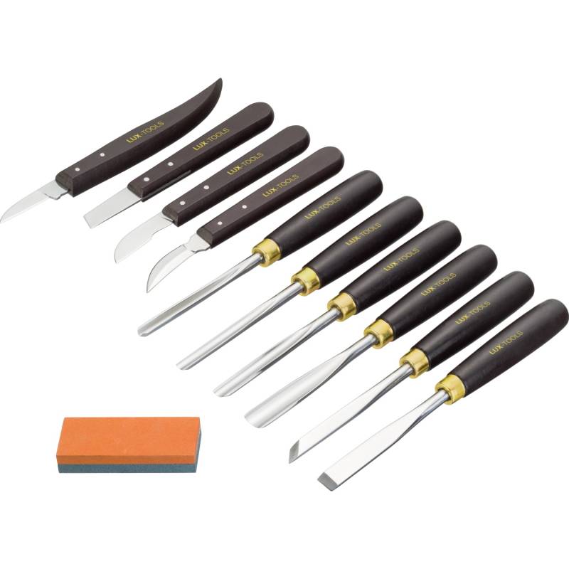 LUX Kerbschnitzsatz Comfort 11-teilig von LUX-TOOLS