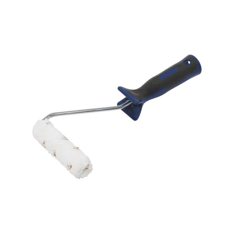 LUX Lasuren-Roller für Dünnschicht-Lasur 2K-Softgriff Schwarz-Blau 10 cm von LUX-TOOLS
