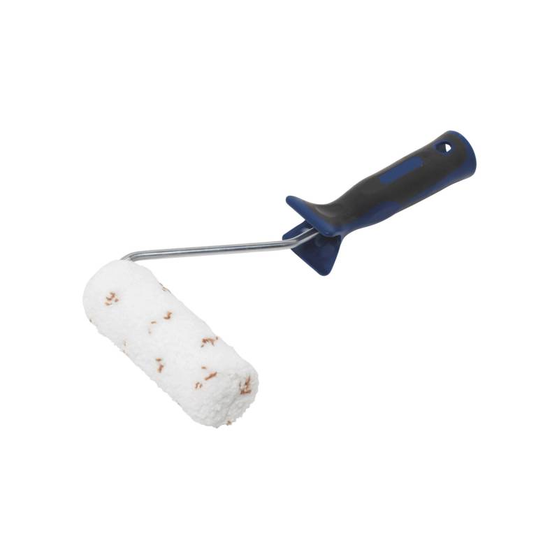 LUX Lasuren-Roller für Dünnschicht-Lasur 2K-Softgriff Schwarz-Blau 12 cm von LUX-TOOLS