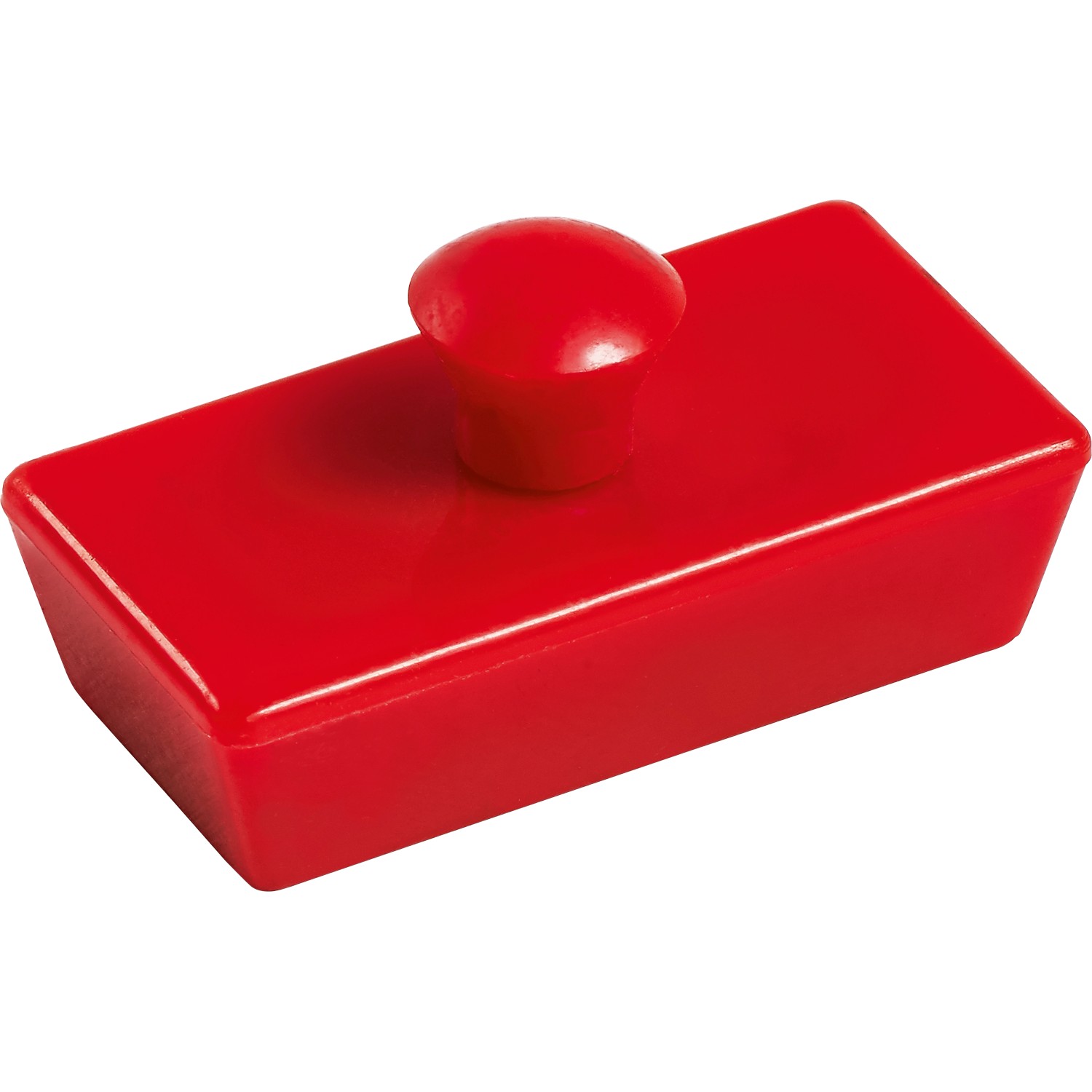 LUX Magnete Rechteckig Rot 4 Stück von LUX-TOOLS