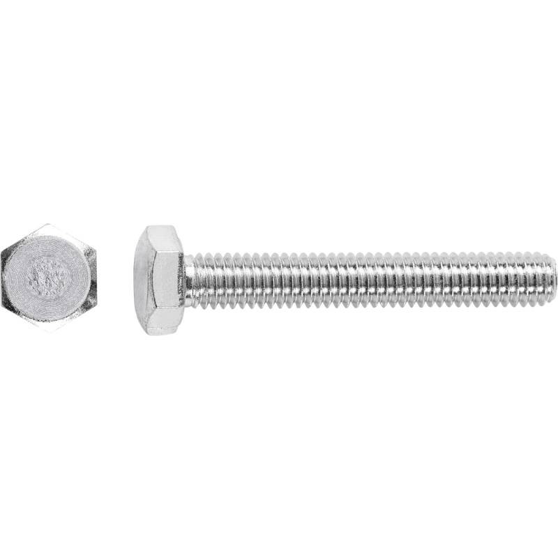 LUX Maschinenschraube M8 x 50 mm Verzinkt Vollgewinde 50 Stück von LUX-TOOLS