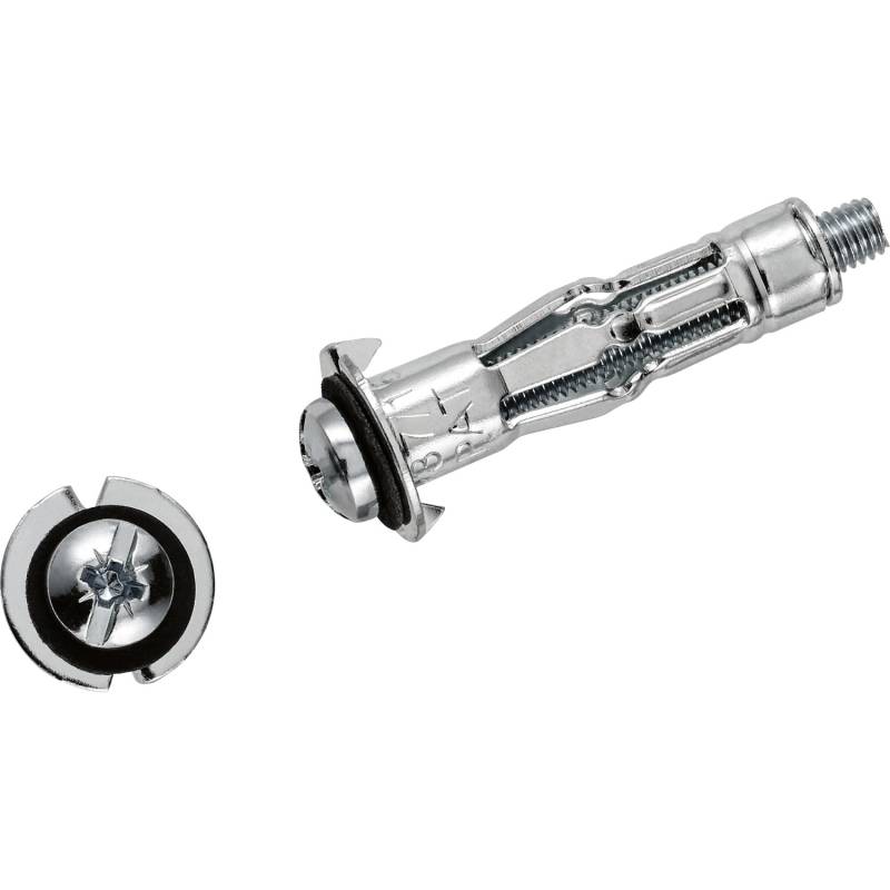 LUX Metallhohlraumdübel mit Schraube Ø 5 mm x 37 mm 4 Stück von LUX-TOOLS