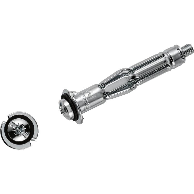 LUX Metallhohlraumdübel mit Schraube Ø 5 mm x 52 mm 4 Stück von LUX-TOOLS