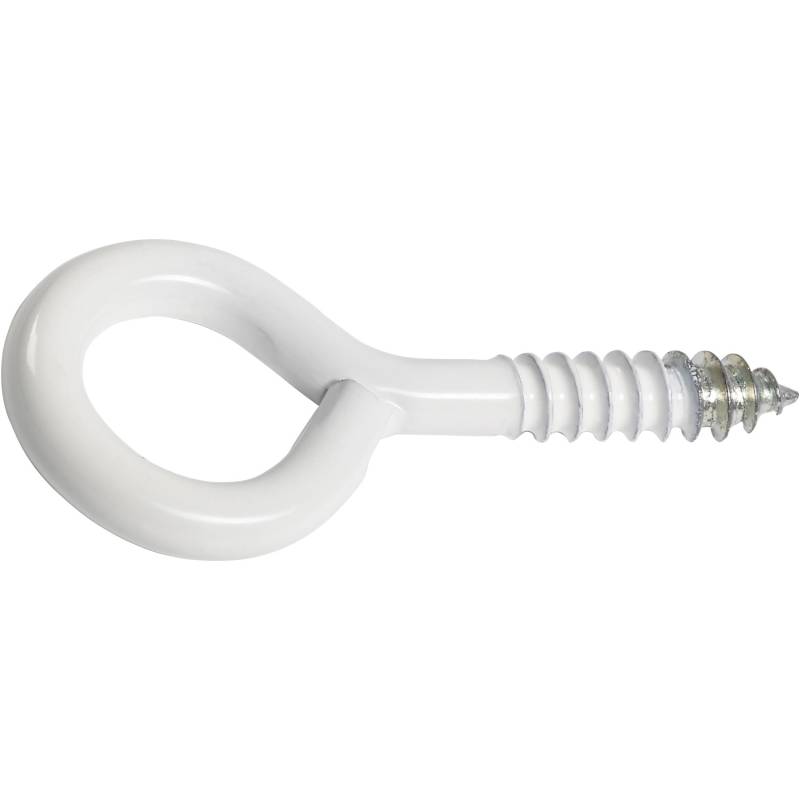 LUX Ringschraube Ø 3,3 mm x 20 mm Weiß 4 Stück von LUX-TOOLS