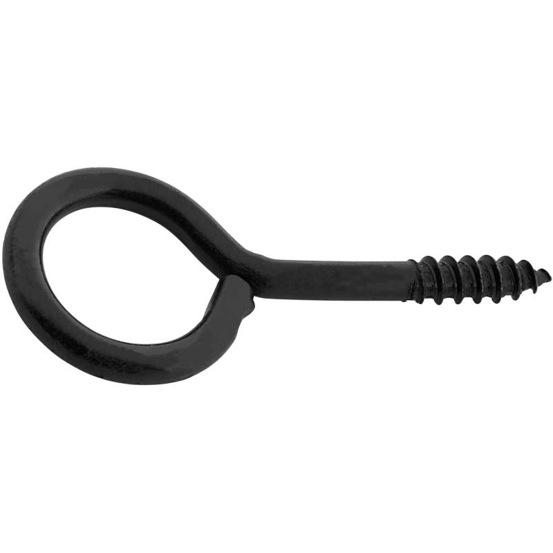 LUX Ringschraube Schwarz Ø 4 mm x 20 mm 6 Stück von LUX-TOOLS