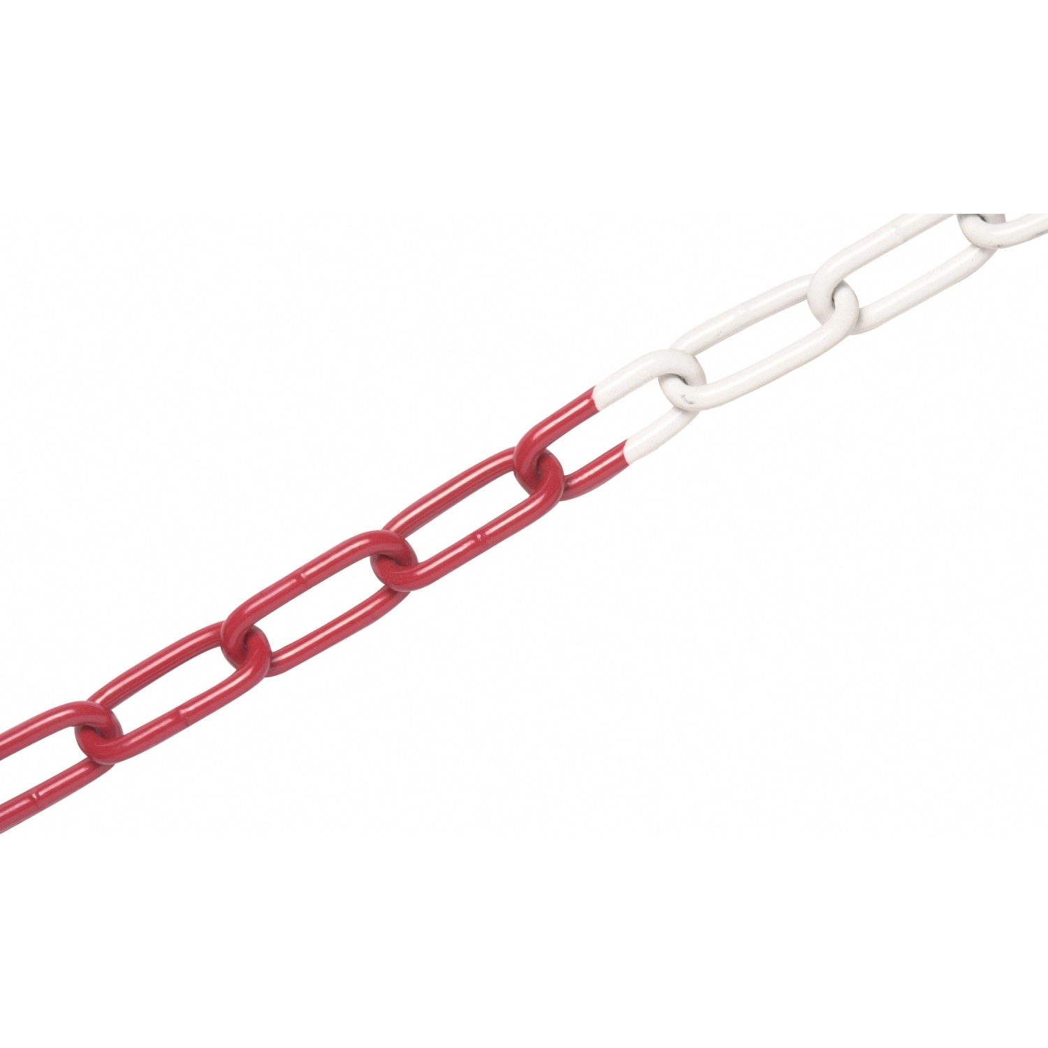 Rundstahlkette Rot-Weiß 6 mm Meterware