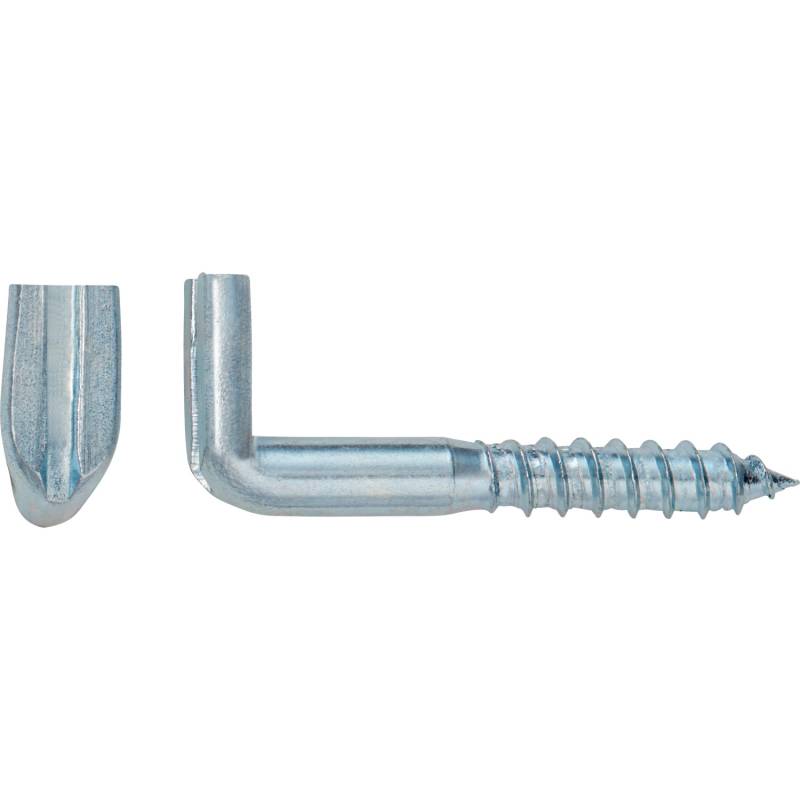 LUX Schlitzhaken Ø 4,6 mm x 50 mm Verzinkt 4 Stück von LUX-TOOLS