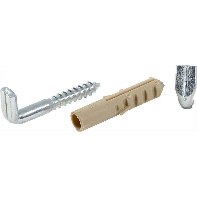LUX Schlitzhaken Ø 5,2 mm x 50 mm verzinkt 2 Stück von LUX-TOOLS