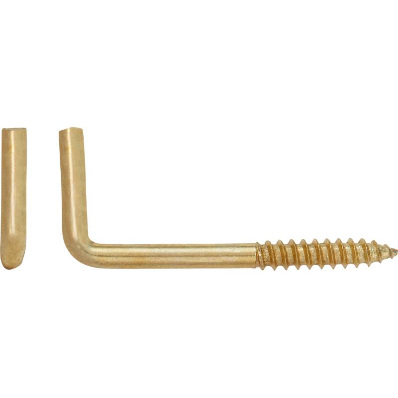 LUX Schraubhaken Ø 3 mm x 40 mm Vermessingt 6 Stück von LUX-TOOLS