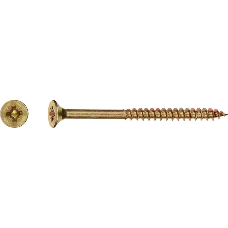 LUX Senkkopf Spanplattenschraube PZ-Antrieb Ø 4 mm x 60 mm 200 Stück von LUX-TOOLS