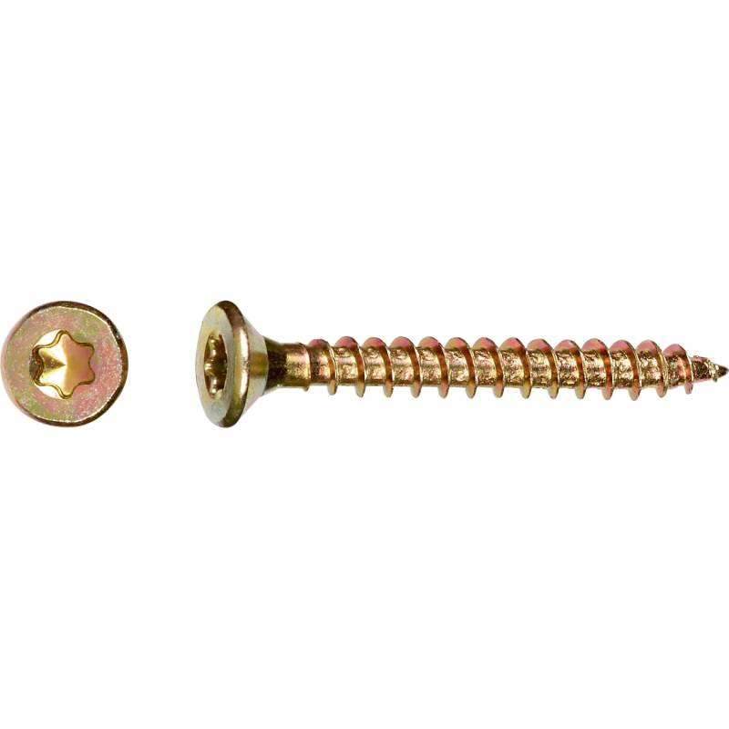 LUX Senkkopf Spanplattenschraube TX-Antrieb Ø 4 mm x 30 mm 1000 Stück von LUX-TOOLS