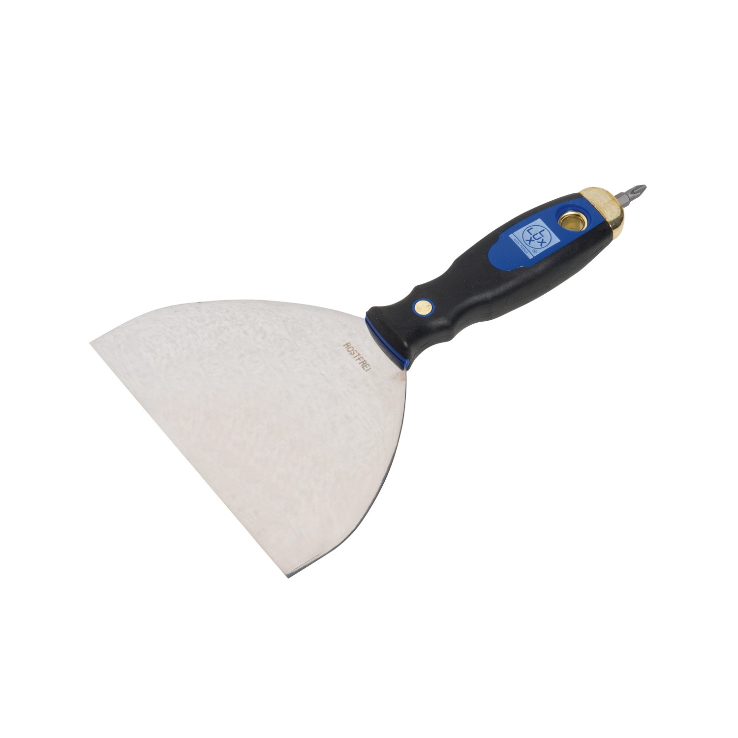 LUX Spachtel Rostfrei 2K-Softgriff 150 mm LUX Spachtel Rostfrei 2K-Softgriff 150 mm von LUX-TOOLS