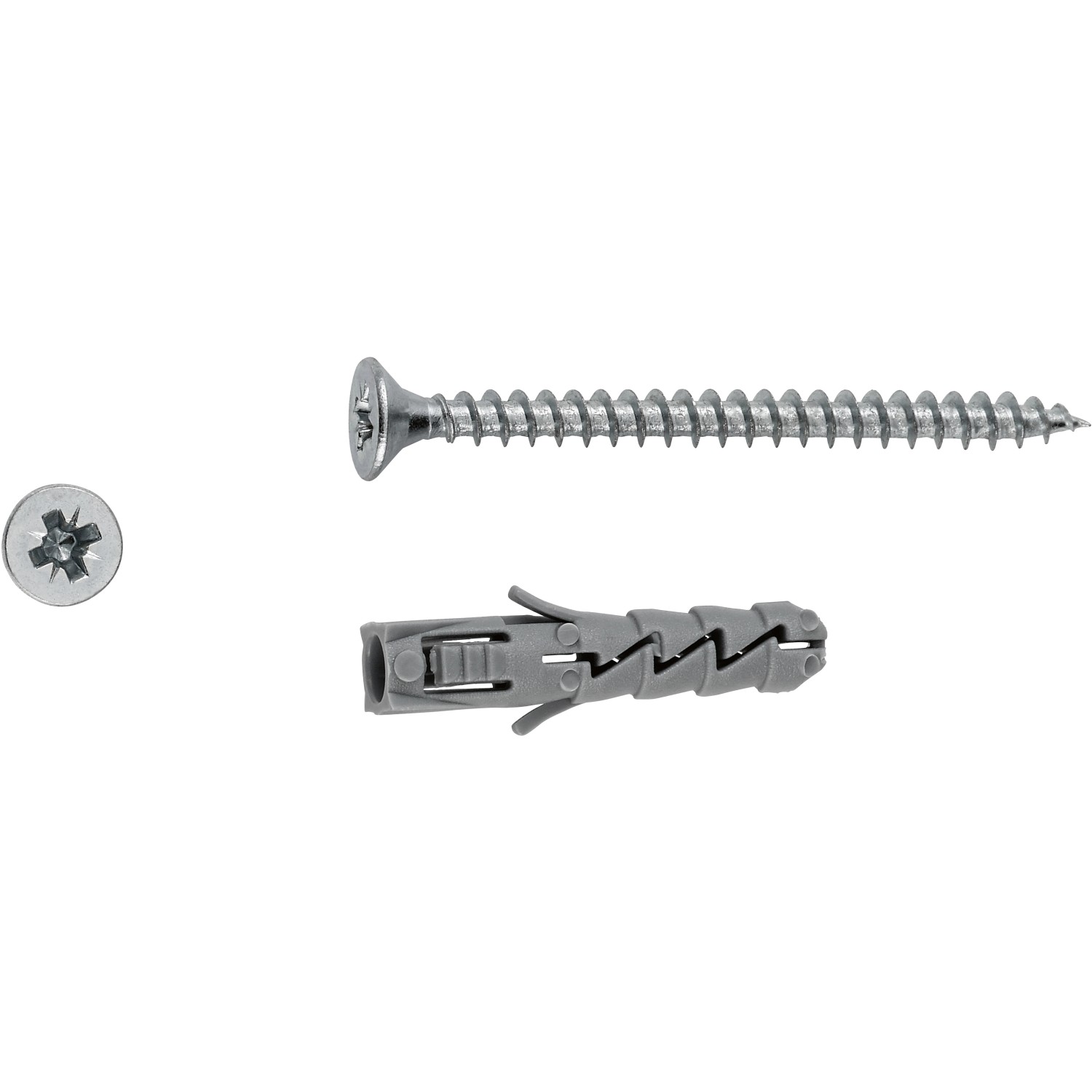 LUX Spreizdübel mit Schrauben 6 mm x 30 mm 14 Stück LUX Spreizdübel mit Schrauben 6 mm x 30 mm 14 Stück von LUX-TOOLS