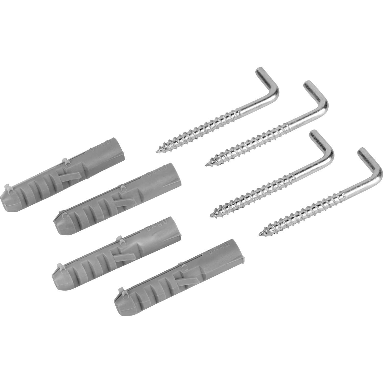 LUX Spreizdübel mit Winkelhaken Verzinkt Ø 8 mm x 40 mm 4 Stück LUX Spreizdübel mit Winkelhaken Verzinkt Ø 8 mm x 40 mm 4 Stück von LUX-TOOLS