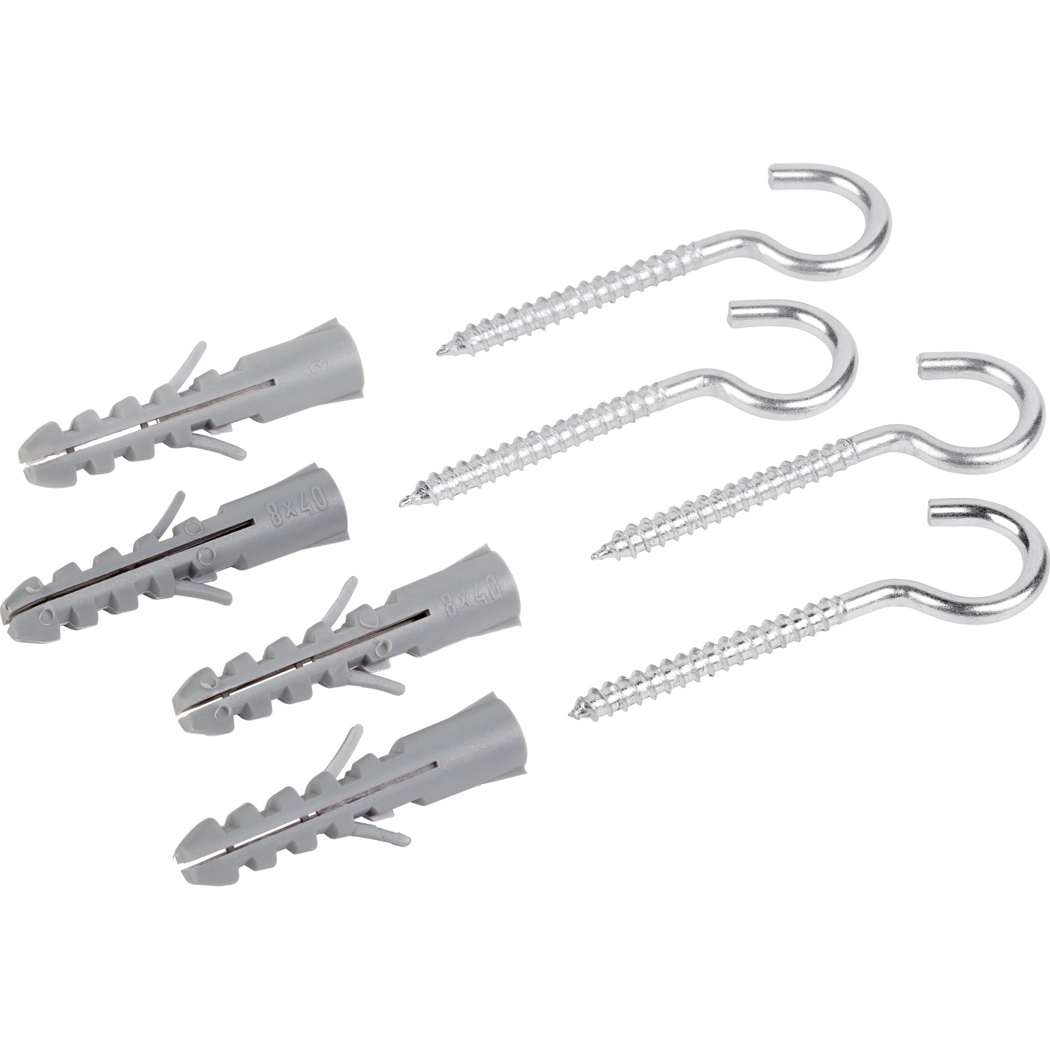 LUX Spreizdübel mit gebogenem Schraubhaken Verzinkt Ø 8 mm x 40 mm 4 Stück LUX Spreizdübel mit gebogenem Schraubhaken Verzinkt Ø 8 mm x 40 mm 4 Stück von LUX-TOOLS