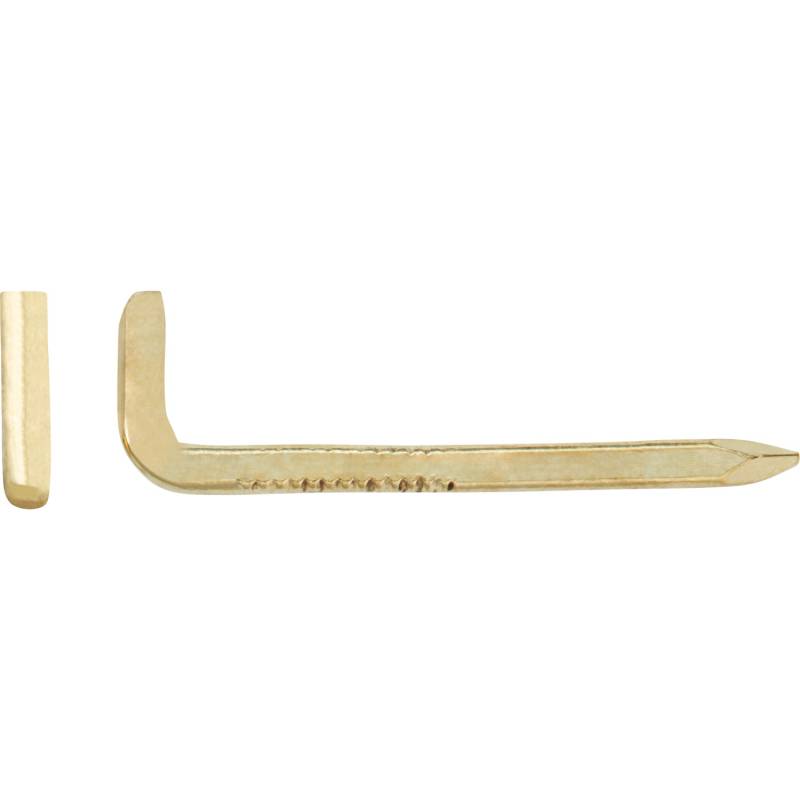 LUX Stahlhaken Ø 2 mm x 30 mm Vermessingt 10 Stück von LUX-TOOLS