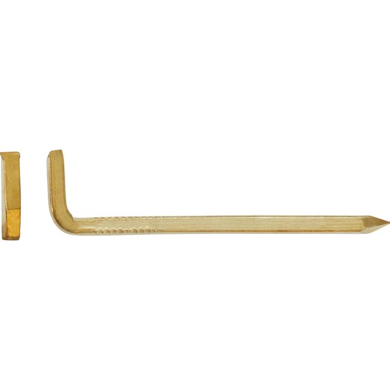 LUX Stahlhaken Ø 2 mm x 40 mm Vermessingt 10 Stück von LUX-TOOLS
