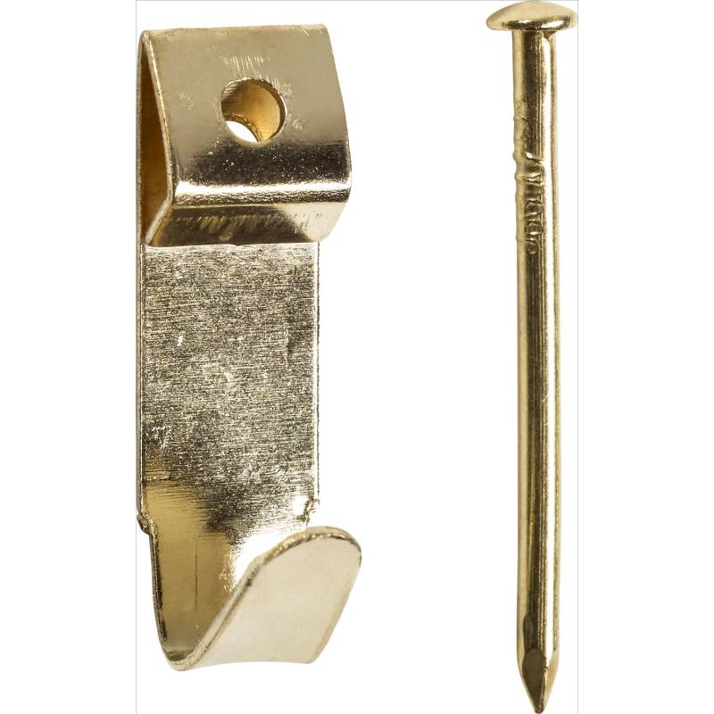 LUX Wandhaken Größe 1 vermessingt 16 Stück von LUX-TOOLS