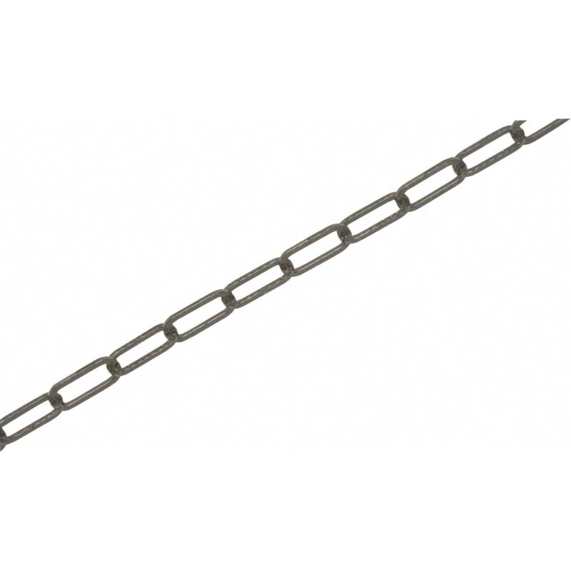 Zierkette Vierkant Schwarz 3 mm x 3 mm Meterware