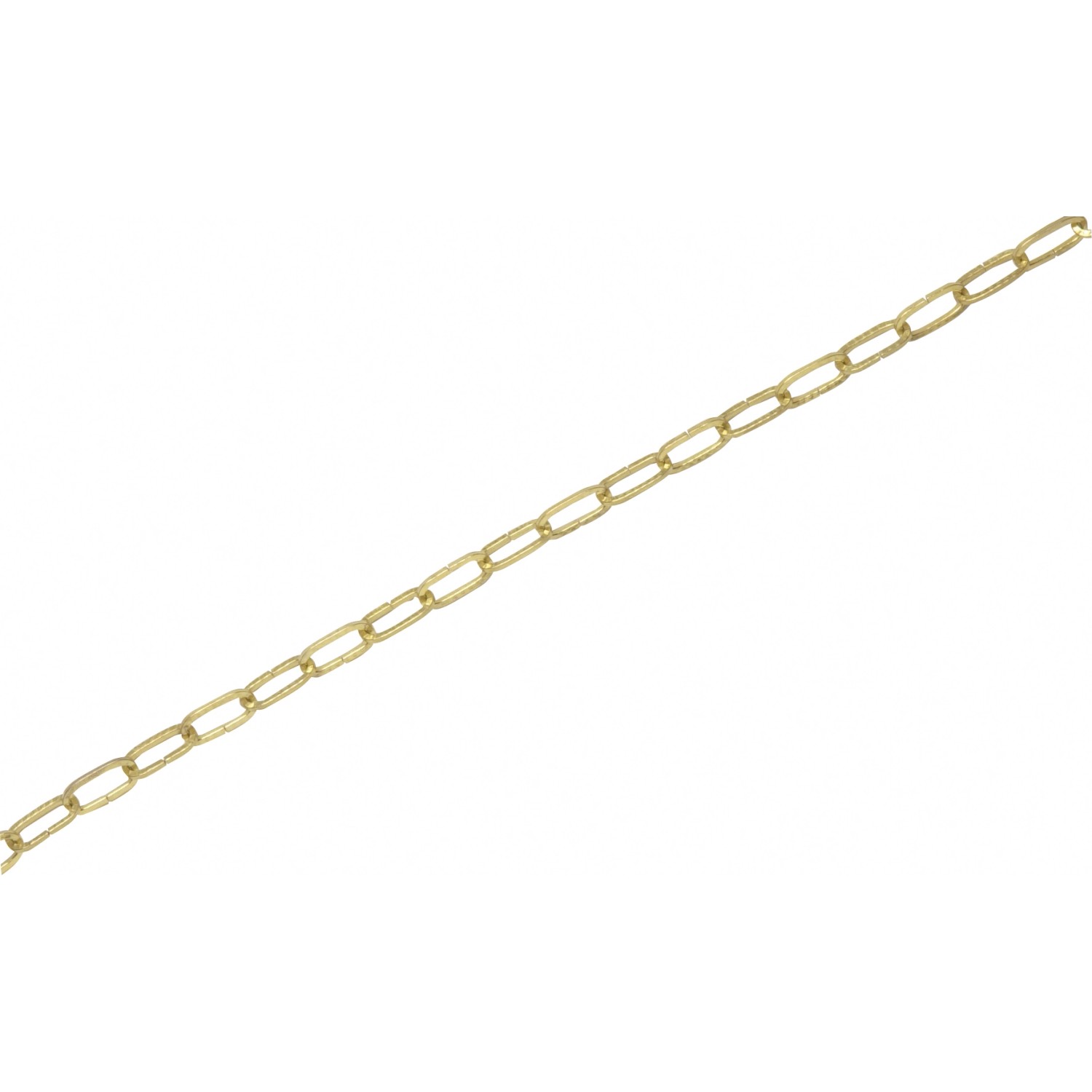 LUX Zierkette Vierkant Vermessingt 2 mm x 2 mm Meterware von LUX-TOOLS