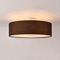 Deckenleuchte Omaha 3x E27 ø45x12 cm Organza Braun Lux.pro Braun von LUX.PRO