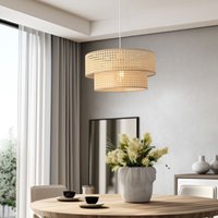 Hängeleuchte Ascot Ø40 cm Rattanoptik [ Lux.pro von LUX.PRO