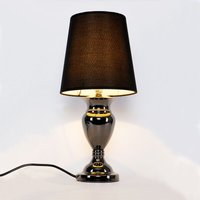 Moderne Tischlampe H:48cm Schwarz Tischleuchte Lampe Leuchte [ Lux.pro von LUX.PRO