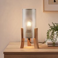 Tischleuchte Joelleldsvin 30x14x14 cm Silberfarben [lux.pro] von LUX.PRO
