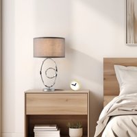 Tischleuchte Torquay 49,5 cm Grau [lux.pro] von LUX.PRO