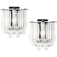 Wandleuchte Alnwick 2er Set E14 Chromfarben [ Lux.pro von LUX.PRO