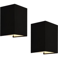 Wandleuchte Schwerin 2er Set Schwarz [ Lux.pro von LUX.PRO
