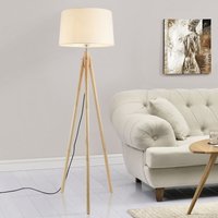 Stehleuchte Tomar 153 cm 1xE27 Max. 60W Weiß Lux.pro Beige von LUX.PRO