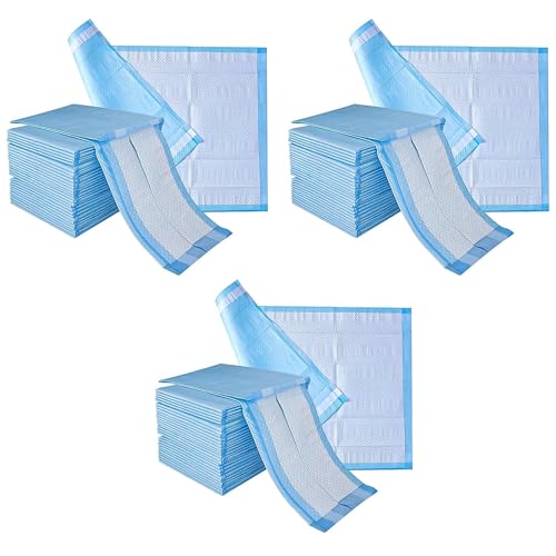 LUXEVITA Einweg-Inkontinenzeinlagen 60 x 90 cm – hochsaugfähige Betteinlagen, Matratzenschoner mit selbstklebenden Laschen – für Babys, Kinder, Erwachsene (3 Packung x 30) von LUXE VITA