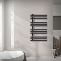 Design Badheizkörper Iron em, 600x1000 mm, Anthrazit, Paneelheizkörper Flachheizkörper Heizkörper Handtuchwärmer Handtuchtrockner Bad/Wohnraum von LUXEBATH