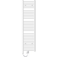 ECD Germany Badheizkörper Elektrisch 400 x 1800 mm mit Heizstab 900W Große Leistung - Weiß - gerade mit Seitenanschluss - Design Heizkörper von LUXEBATH