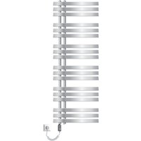 ECD Germany Iron EM Design Badheizkörper Elektrisch mit Heizstab 1200 W - 500 x 1400 mm - Chrom - Designheizkörper Paneelheizkörper Heizkörper von LUXEBATH