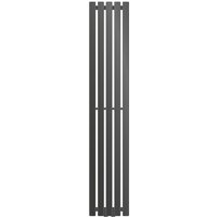 Ecd Germany Paneelheizkörper Vertikal 260 x 1400 mm Anthrazit mit Mittelanschluss, Design Flach Heizkörper Einlagig Badheizkörper Flachheizkörper von LUXEBATH
