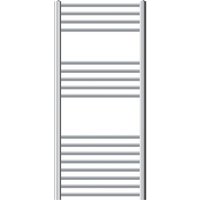 Ecd Germany Badheizkörper 600 x 1200 mm - Chrom - gebogen mit Seitenanschluss - Heizkörper Handtuchwärmer Handtuchtrockner Handtuchheizkörper von LUXEBATH