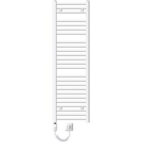 Ecd Germany Badheizkörper Elektrisch 400x1500mm mit Heizstab 900W Große Leistung -Weiß- gebogen mit Seitenanschluss-Design Heizkörper Handtuchwärmer von LUXEBATH