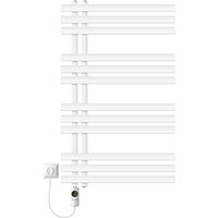 Elektrischer Badheizkörper Iron em 600x1000 mm Weiß mit Heizstab 300W Thermostat Digitalanzeige, Handtuchheizkörper mit Heizpatrone, Elektro Elektrischer Badheizkörper Iron em 600x1000 mm Weiß mit Heizstab 300W Thermostat Digitalanzeige, Handtuchheizkörper mit Heizpatrone, Elektro von LUXEBATH