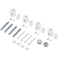 Halterung für Designheizkörper, Weiß, für gerade Modelle, Montagematerial, Befestigung Satz, Montage Set, Aufhängung Halter Zubehör für Halterung für Designheizkörper, Weiß, für gerade Modelle, Montagematerial, Befestigung Satz, Montage Set, Aufhängung Halter Zubehör für von LUXEBATH