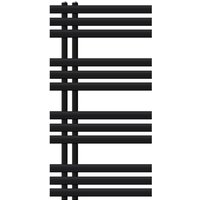 Luxebath - Design Badheizkörper Iron em 500 x 1000 mm, Schwarz matt, Designheizkörper Paneelheizkörper Flachheizkörper Heizkörper Handtuchwärmer von LUXEBATH