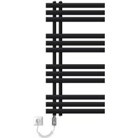Luxebath - Elektrischer Badheizkörper Iron em 500 x 1000 mm Schwarz matt inkl. Heizstab Chrom 300W mit Thermostat einfach, Handtuchheizkörper mit Luxebath - Elektrischer Badheizkörper Iron em 500 x 1000 mm Schwarz matt inkl. Heizstab Chrom 300W mit Thermostat einfach, Handtuchheizkörper mit von LUXEBATH