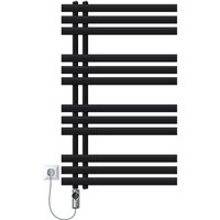 Luxebath - Elektrischer Badheizkörper Iron em 600 x 1000 mm Schwarz matt inkl. Heizstab Chrom 300W Thermostat Digitalanzeige, Handtuchheizkörper mit Luxebath - Elektrischer Badheizkörper Iron em 600 x 1000 mm Schwarz matt inkl. Heizstab Chrom 300W Thermostat Digitalanzeige, Handtuchheizkörper mit von LUXEBATH